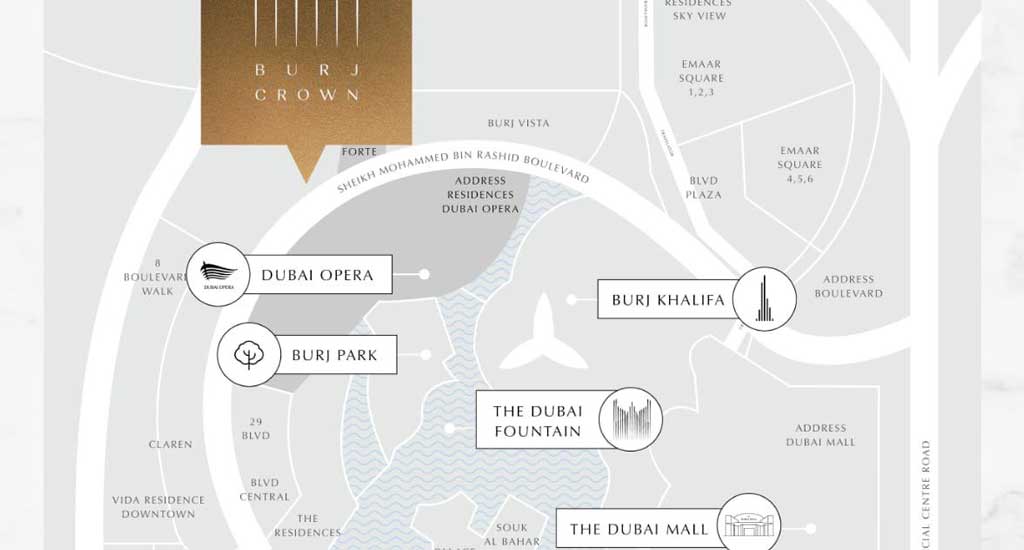 Burj-Crown-Location