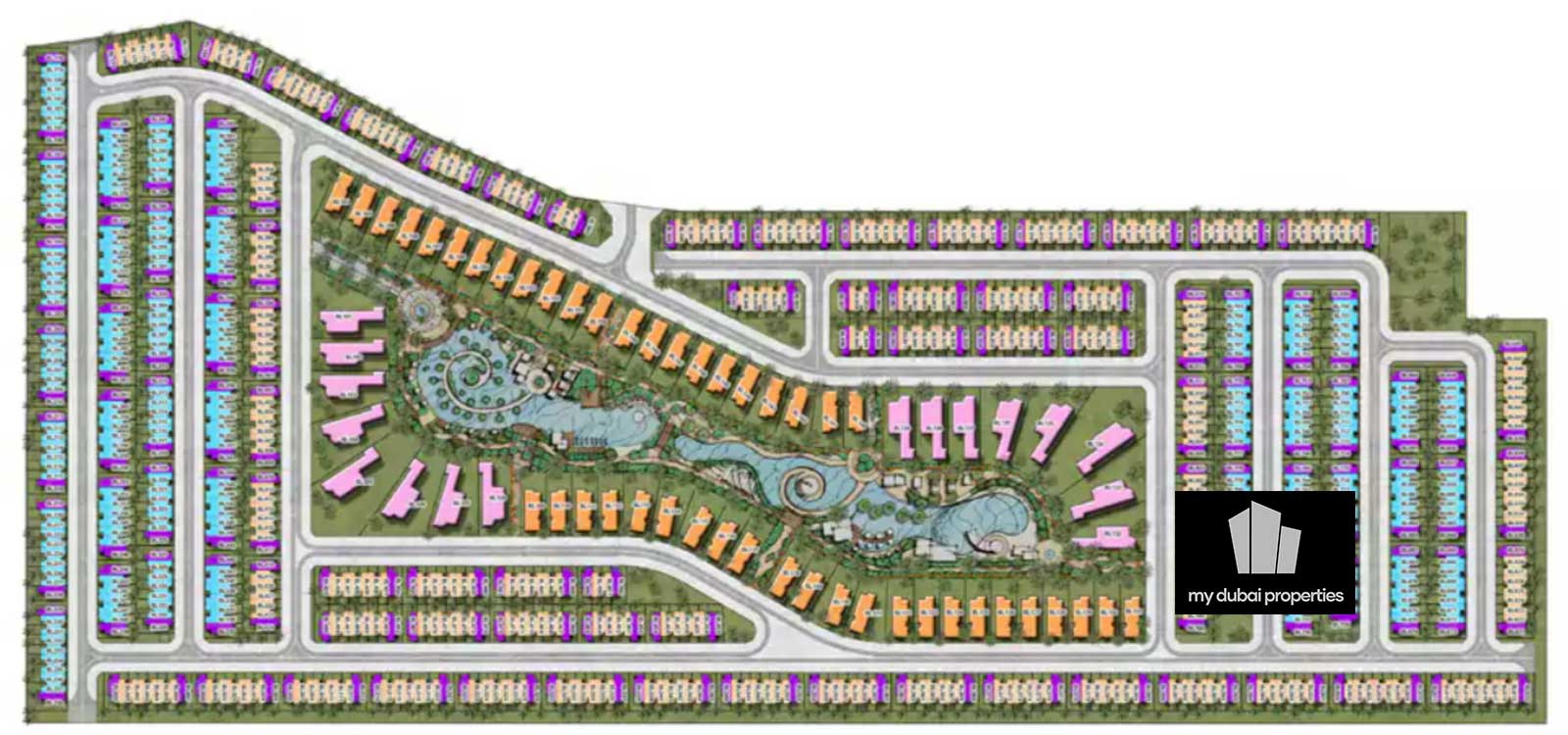 Portofino Villas at Damac Lagoons Master Plan