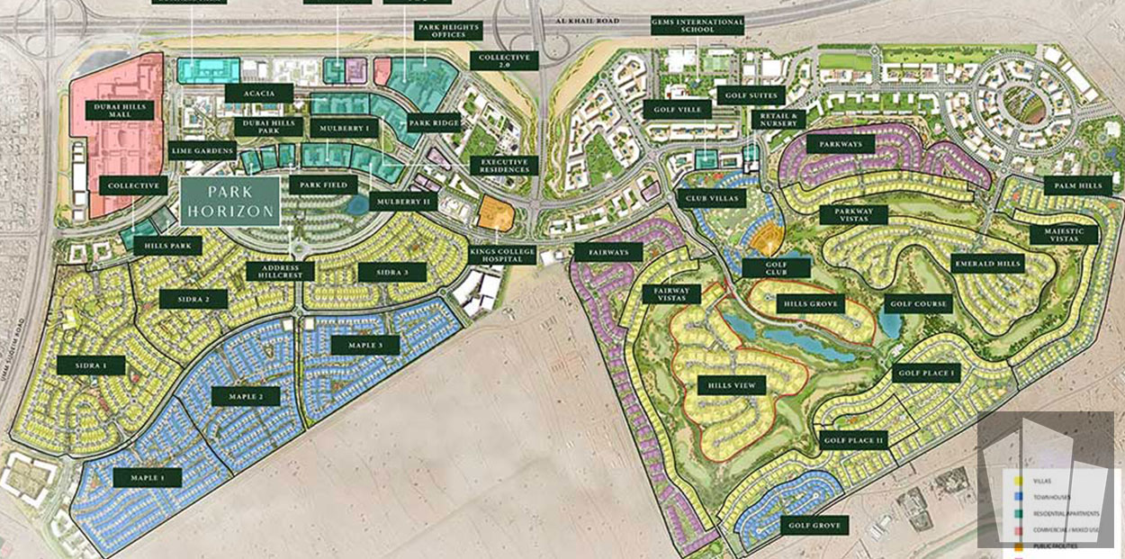 Emaar's Park Horizon at Dubai Hills Estate Masterplan