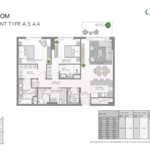 Fern 2 Bed Apartment at City Walk Floor Plan 1
