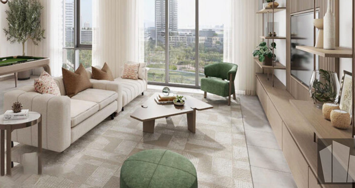 Park Horizon Apartments Living Room at Dubai Hills Estate