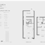 1 Bedroom Apartment Floor Plan at Emaar Lime Gardes Dubai 2
