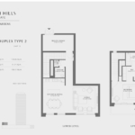 1 Bedroom Apartment Floor Plan at Emaar Lime Gardes Dubai 3