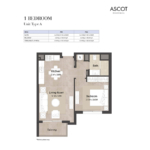 1 Bedroom Apartments at Ascot Residences Town Square 1