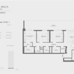 3 Bedroom Apartment Floor Plan at Emaar Lime Gardes Dubai