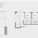 3 Bedroom Apartment Floor Plan at Emaar Lime Gardes Dubai 3
