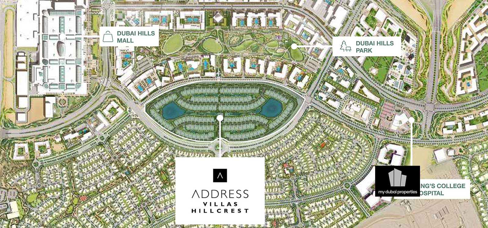 Address Hillcrest Villas Dubai Masterplan