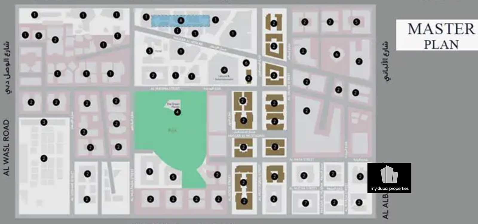 Central Park Apartments at City Walk Dubai By Meraas Masterplan