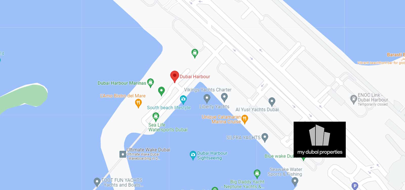Sobha SeaHaven at Dubai Harbour Location Map