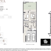 3 Bedroom 1 M Floor Plan Anya Townhouses Arabian Ranches 3