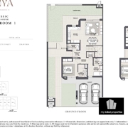4 Bedroom 1 Floor Plan Anya Townhouses Arabian Ranches 3