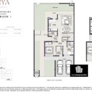 4 Bedroom 1 Floor Plan Anya Townhouses Arabian Ranches 3