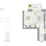 Creek palace 1 Bedroom apartment Floor Plan