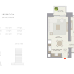 Creek palace 1 Bedroom apartment Floor Plan 3