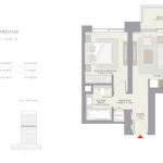 Creek palace 1 Bedroom apartment Floor Plan 4