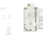 Creek palace 1 Bedroom apartment Floor Plan 5