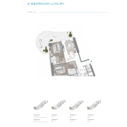Damac Bay by Cavalli 2 bedroom apartment floor plan 3