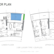 Damac Bay by Cavalli 3 bedroom apartment floor plan 2