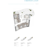 Damac Bay by Cavalli 3 bedroom apartment floor plan 3