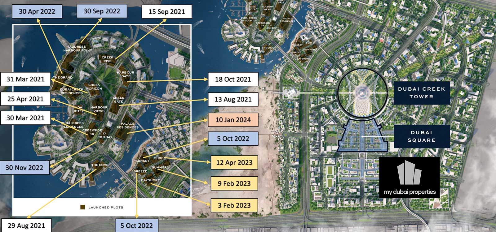 Dubai Creek Loation Map
