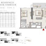 Emaar Palace Residences 2 Bedroom Apartment Floor Plan