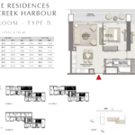 Emaar Palace Residences 2 Bedroom Apartment Type B Floor Plan
