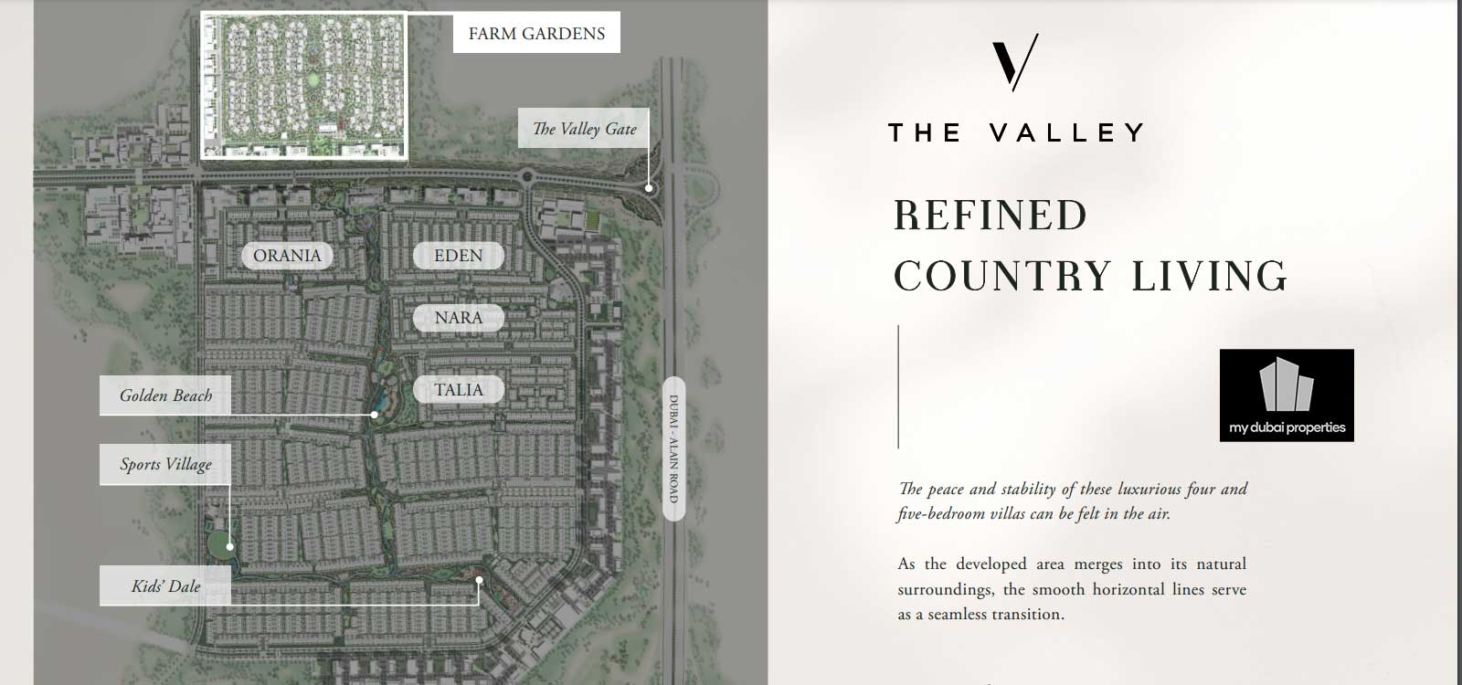 The Valley by Emaar Masterplan