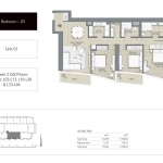 Address Residences Dubai Opera 3 Bedroom apartment floor plan 5