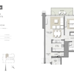 Boulevard Heights 1 Bedroom apartment floor plan 2