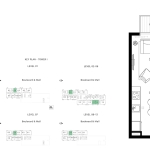 Collective 1 bedroom apartment floor plan 3