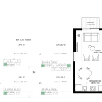 Collective 2 bedroom apartment floor plan 3