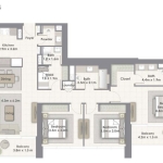 Creekside 18 3 bedroom apartment floor plan