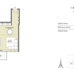 Downtown Views 2 1 bedroom apartment floor plan 6