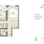 Downtown Views 2 2 bedroom apartment floor plan 3