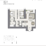 Forte 2 Bedroom apartment floor plan 2