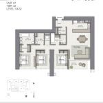 Forte 3 Bedroom apartment floor plan 3