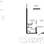 Golfville 1 bedroom apartment floor plans 2