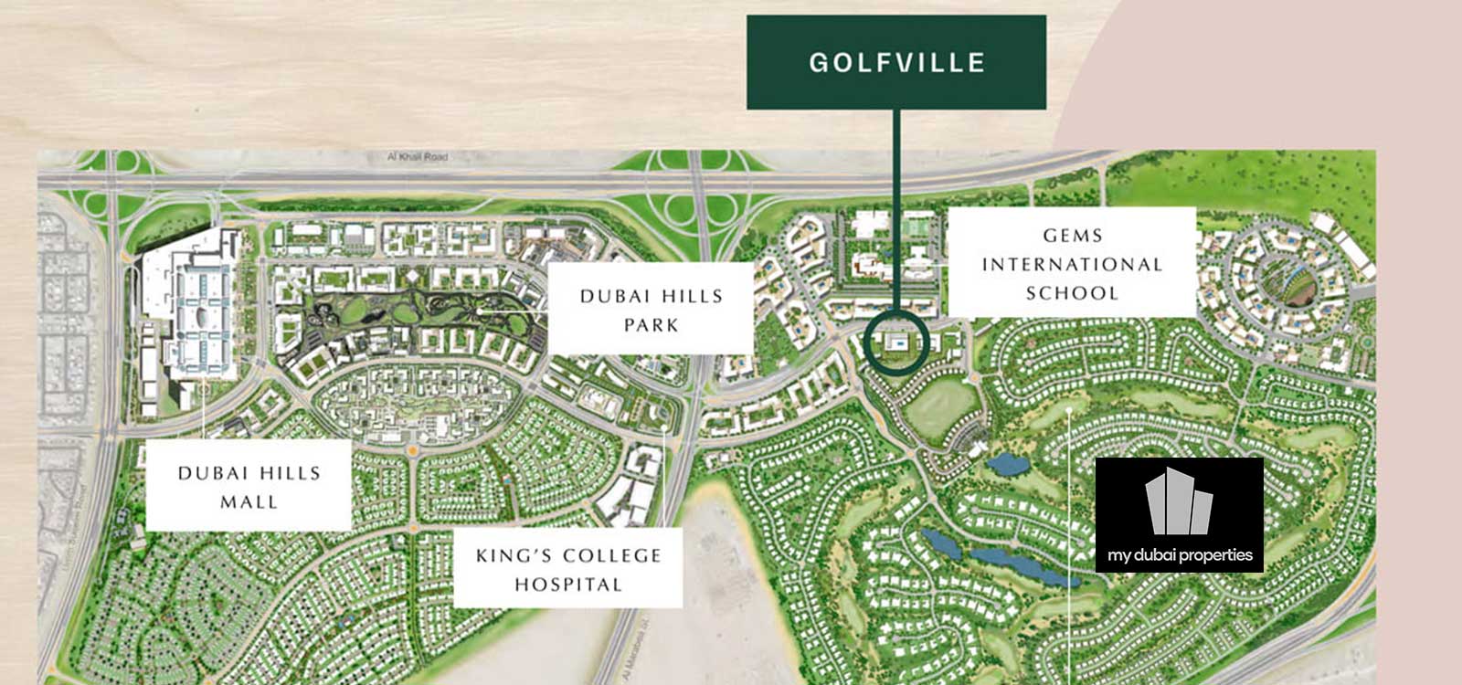 Golfville Location Map