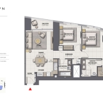 Grande Signature 2 bedroom apartment floor plan