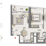 Grande Signature 2 bedroom apartment floor plan 3