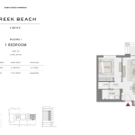 Grove Creek Beach 1 bedroom apartment floor plan 4