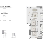 Grove Creek Beach 3 bedroom apartment floor plan