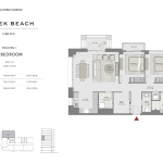 Grove Creek Beach 3 bedroom apartment floor plan 2
