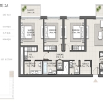 Hills Park 3 Bedroom Apartment Floor Plan 2