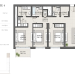 Hills Park 3 Bedroom Apartment Floor Plan 4