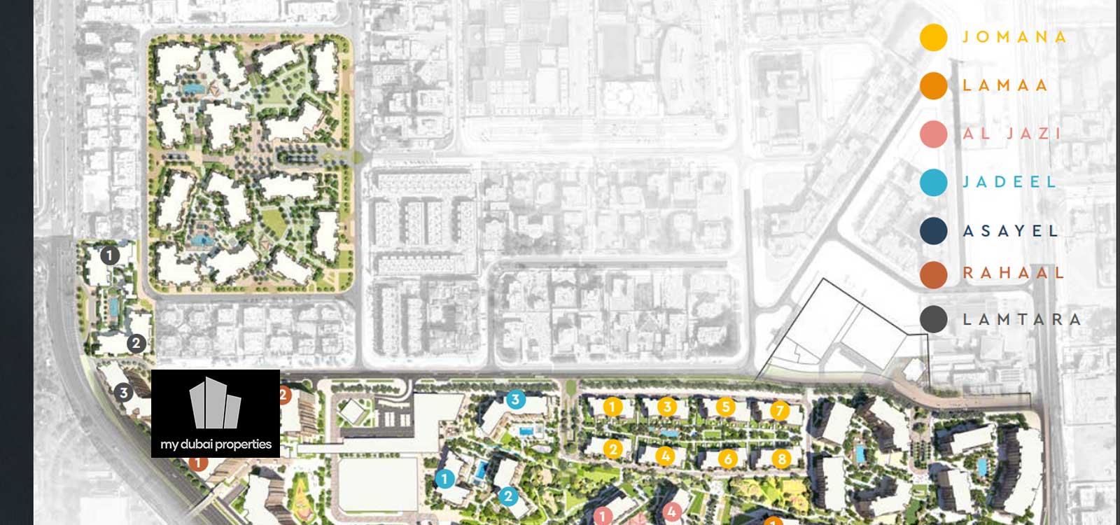Jomana Apartments Madinat Jumeirah Master plan