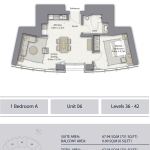 Oper Grand 1 bedroom floor plan
