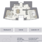 Oper Grand 1 bedroom floor plan 4
