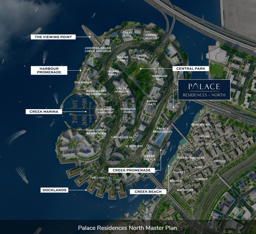 Palace Residences North master Plan