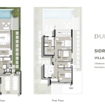 Sidra 3 bedroom villa floor plan at dubai Hills